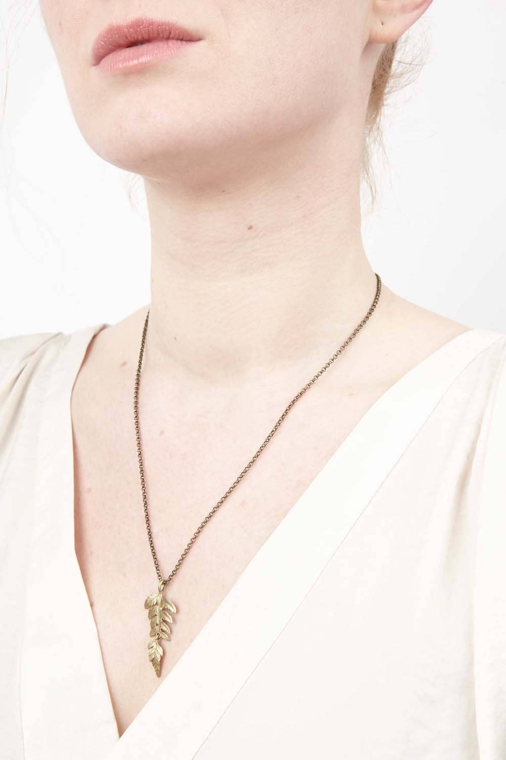 Fern Pendant on Chain - 18