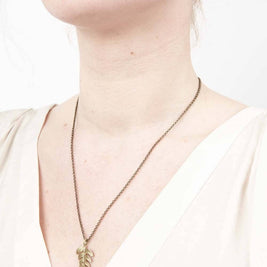 Fern Pendant on Chain - 18