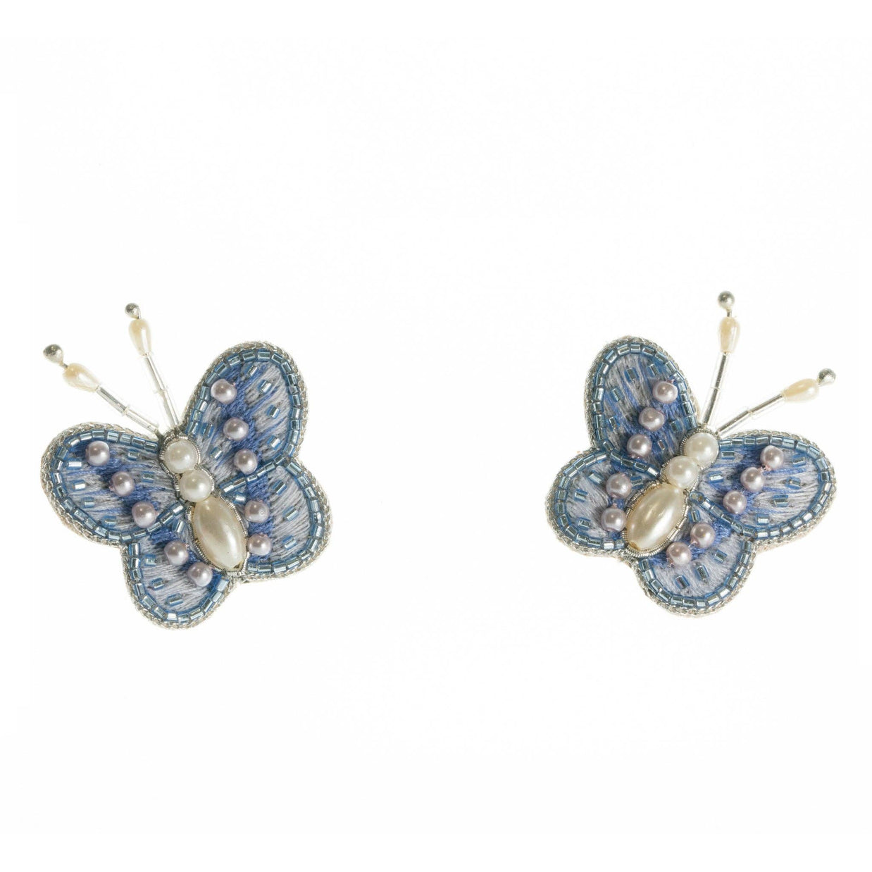 Periwinkle Butterfly Studs