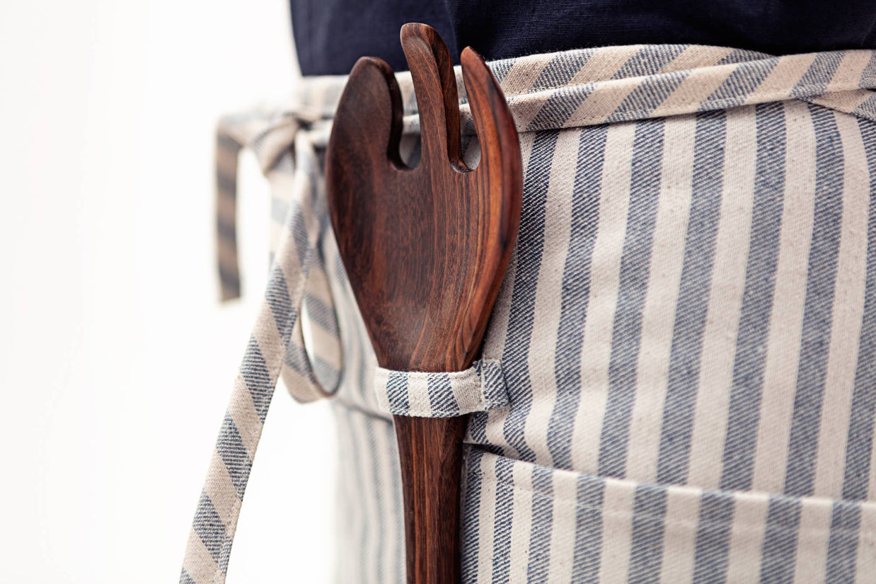 Striped Cotton Bistro Apron