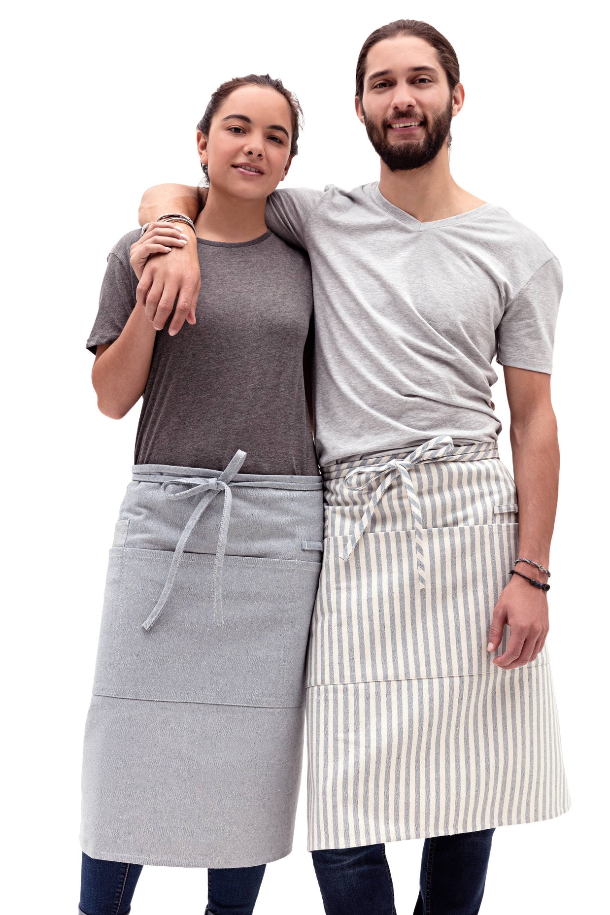 Striped Cotton Bistro Apron