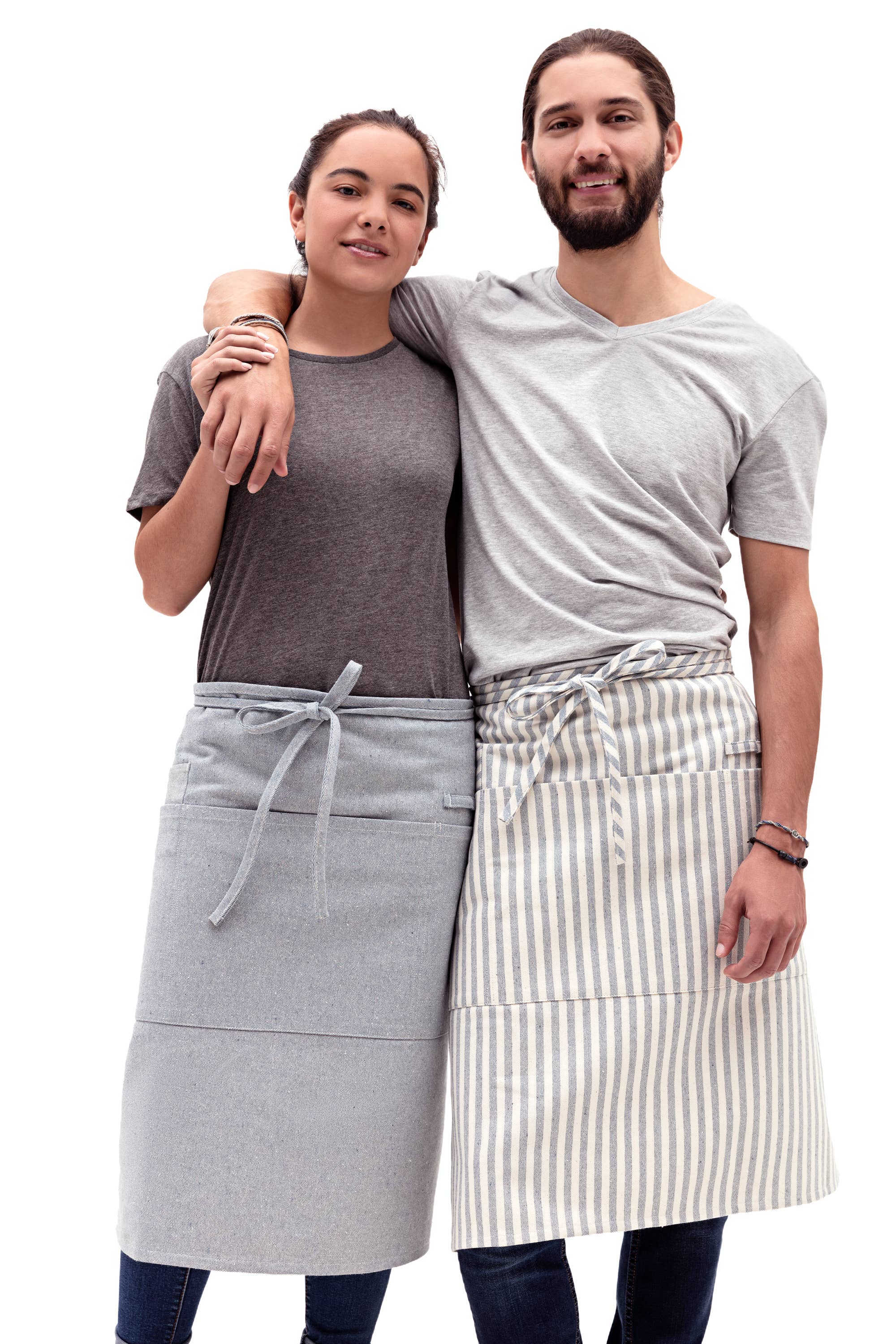 Striped Cotton Bistro Apron