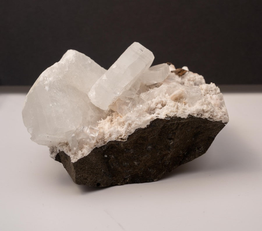 Scolecite on Stilbite Specimen