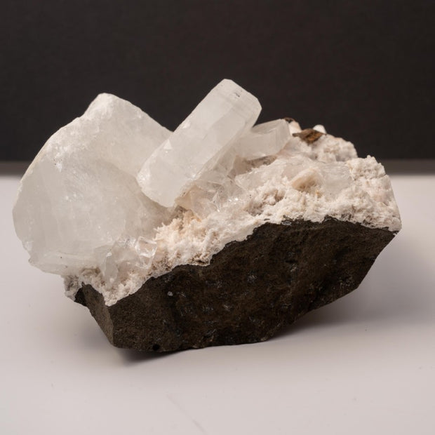 Scolecite on Stilbite Specimen