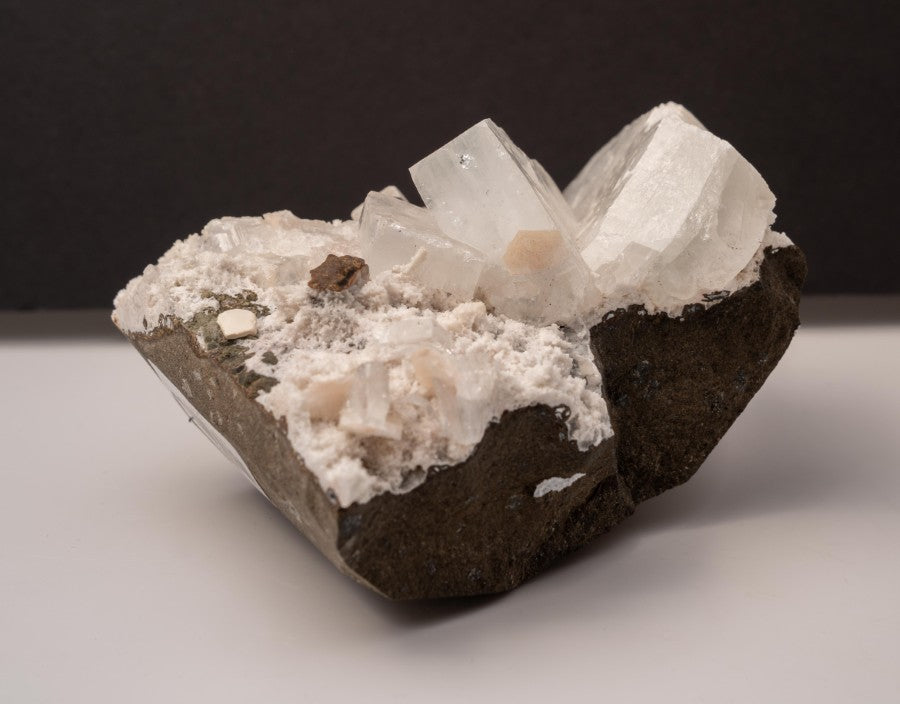 Scolecite on Stilbite Specimen