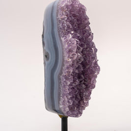 Polished Amethyst on Metal Stand A
