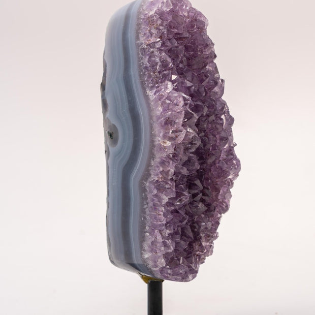Polished Amethyst on Metal Stand A