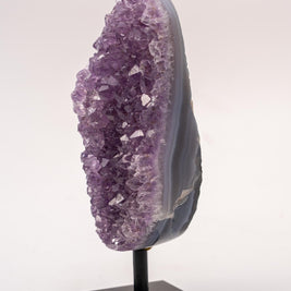 Polished Amethyst on Metal Stand A